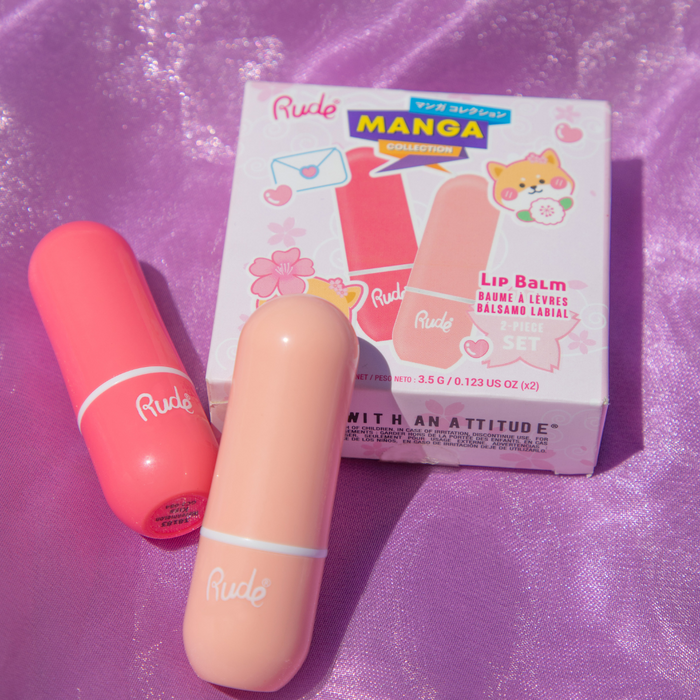 RUDE Manga Collection Lip Balm Duo Watermelon Kiss / Peach Kiss Duo