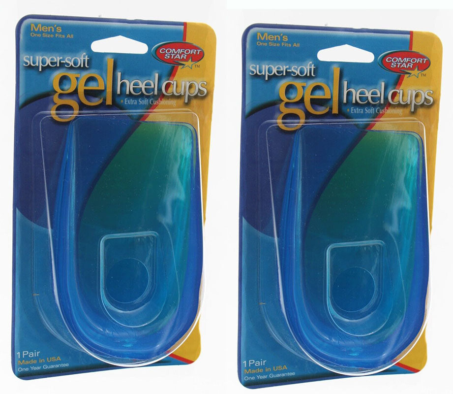 Men Heel Cup 2 Packs Comfort Star Men Heel Cups One Size