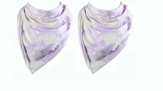 Grayson Pup Tie Dye Dog Bandana Purple One Size FIts Most 2 Pack