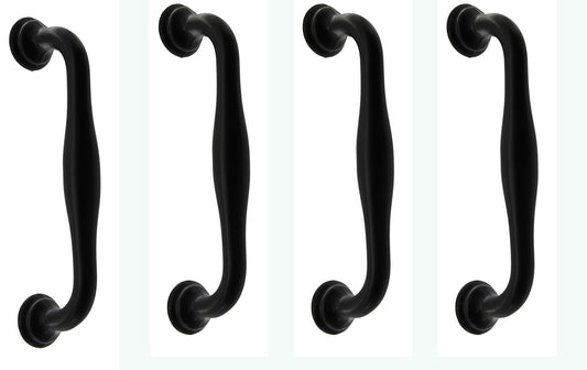 Cabinet Pulls 4 pcs AbeTammy Curved Cabinet Handle Pull, Black