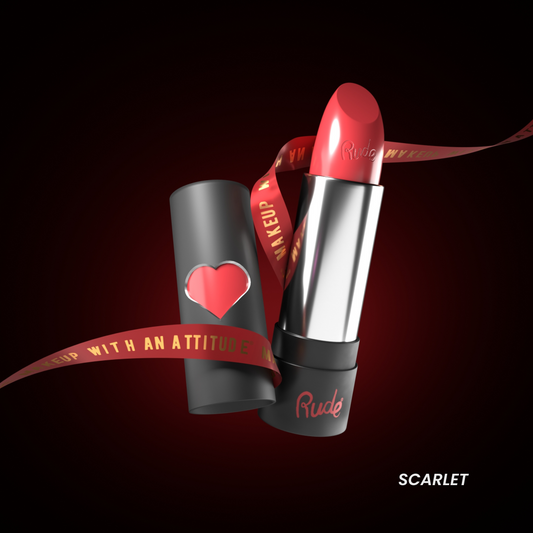 RUDE Hydro Shine Moisturizing Lipstick Scarlet 0.13 oz