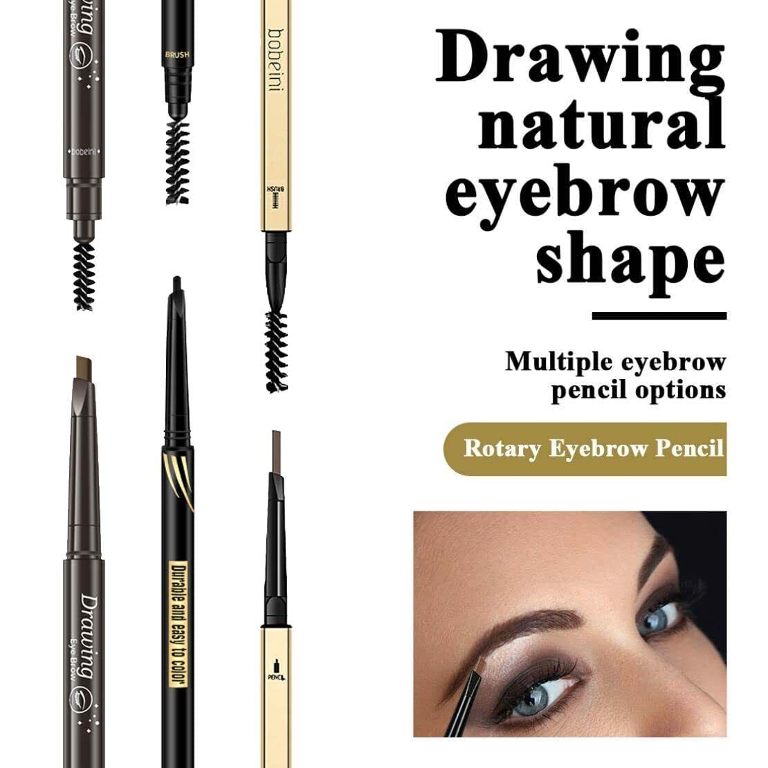 Eyebrow Pencil Natural and Long-Lasting 4-in-1 Eyebrow Pencil Set Medium Brown