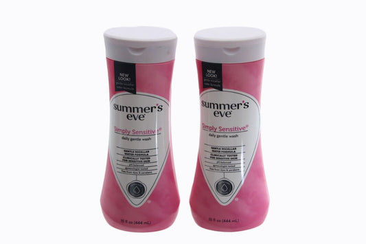 Summer's Eve 5-in-1 Cleansing Wash pH-Balanced, Simply Sensitive 15 Oz 2 Pack