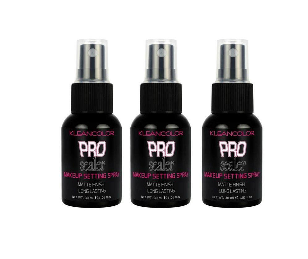 Setting Spray KleanColor Pro Sealer Makeup Setting Spray Matte Finish 3 pcs