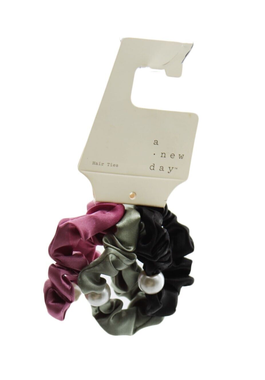 Hair Ties A New Day Pearl Hair Twister Set 3pc Black Green Purple