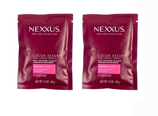 Hair Masque Nexxus Color Assure Deep Moisture Masque Protein Fusion 1.5 oz 2 Pk