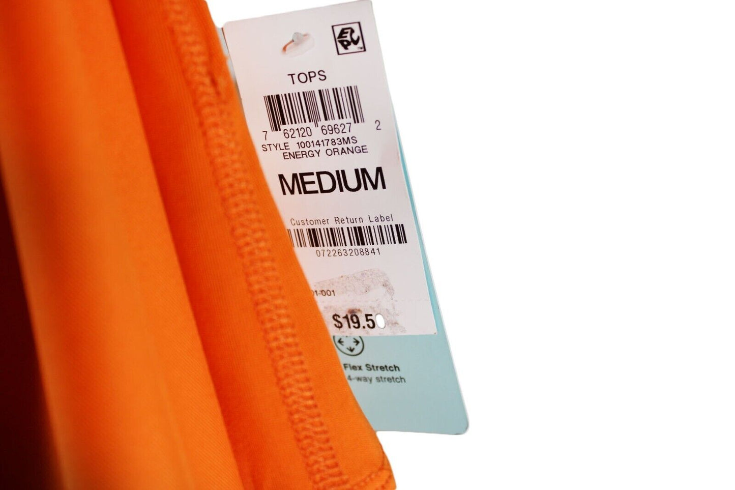Women Tank Ideology Women Orange Flex Stretch Rapidry Tank Top SIze M