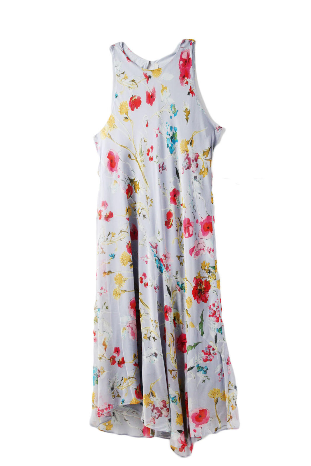 Women Dress RACHEL Rachel Roy Womens Floral Print Knee-Length Sundress Blue L