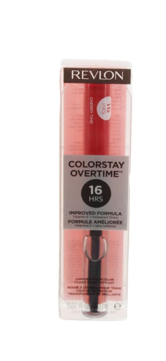 Lipgloss Revlon ColorStay Overtime Lipcolor Dual Ended #580 Cherry Time