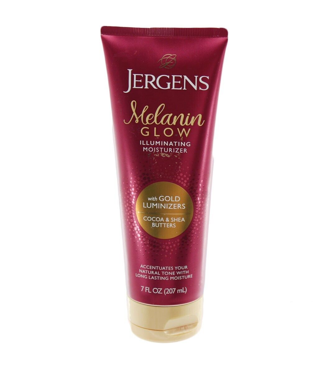 Body Lotion Jergens Melanin Glow Illuminating W/Gold Luminizers 7 fl 0z