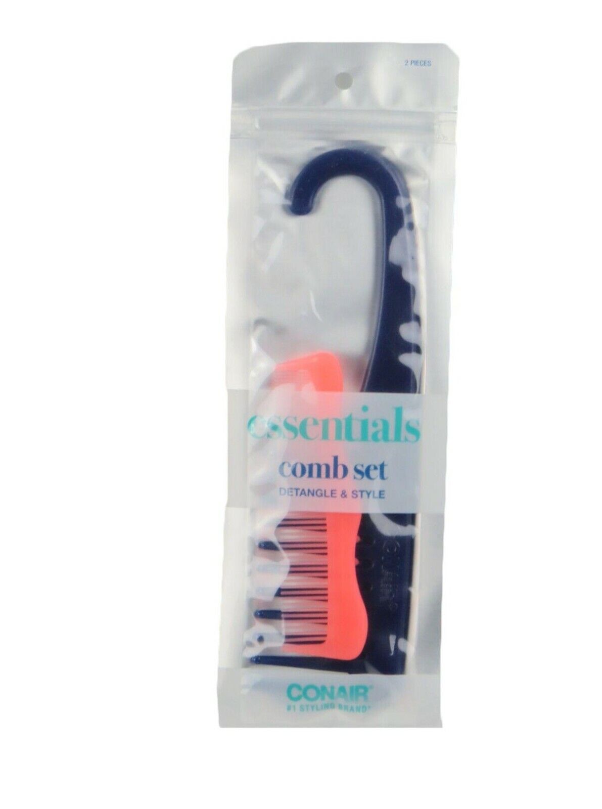 Comb Set Conair Essentials Comb Set Detangle & Style Navy/Peach 93380T20