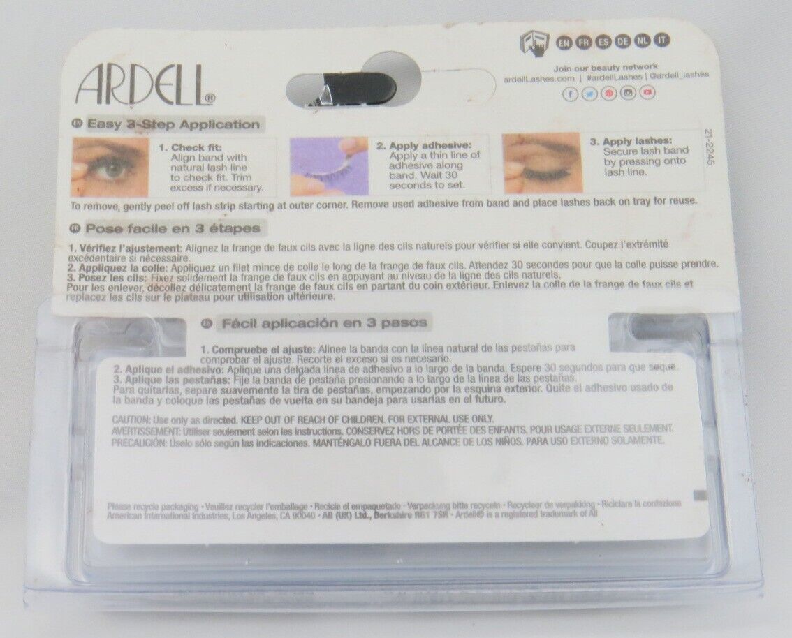 Fasle Eyelash Ardell Fashion Lashes Black  Wispies