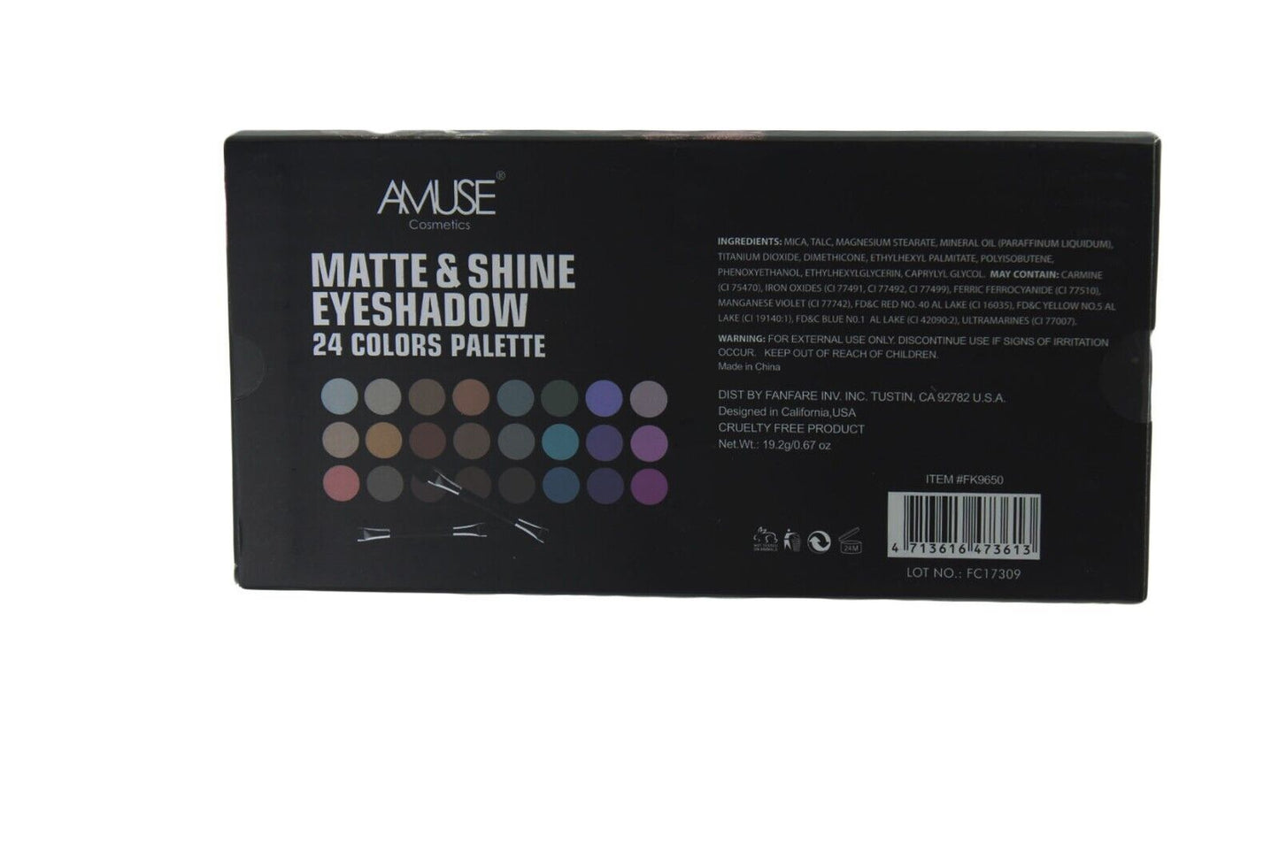 Eye Shadow Amuse Cosmetics Matte & Shine Eyeshadow Palette