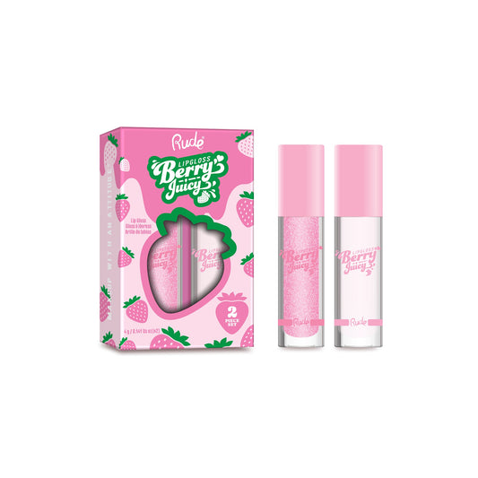 RUDE Berry Juicy Lip Gloss Duo Flirty / Pure Duo