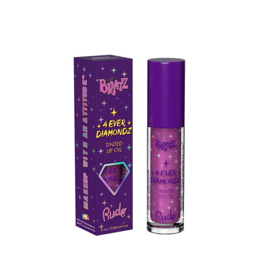 RUDE Bratz 4 Ever Diamondz Tinted Lip Oil Bedazzled 0.1 oz