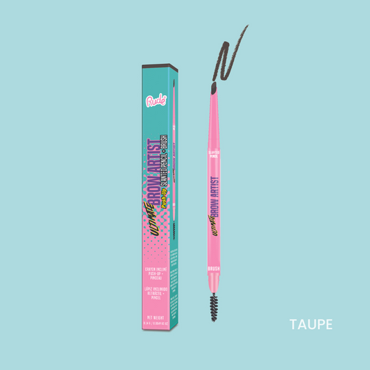 RUDE Ultimate Brow Artist Push-Up Slanted Pencil & Brush Taupe