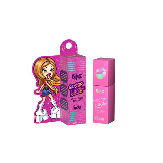 RUDE Bratz Gossip Lipz Vinyl Liquid Lipstick Hush-Hush 0.07 oz