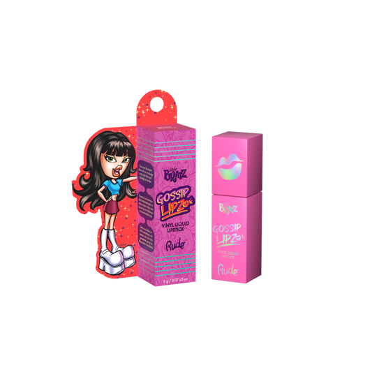 RUDE Bratz Gossip Lipz Vinyl Liquid Lipstick Rumorz  0.07 oz