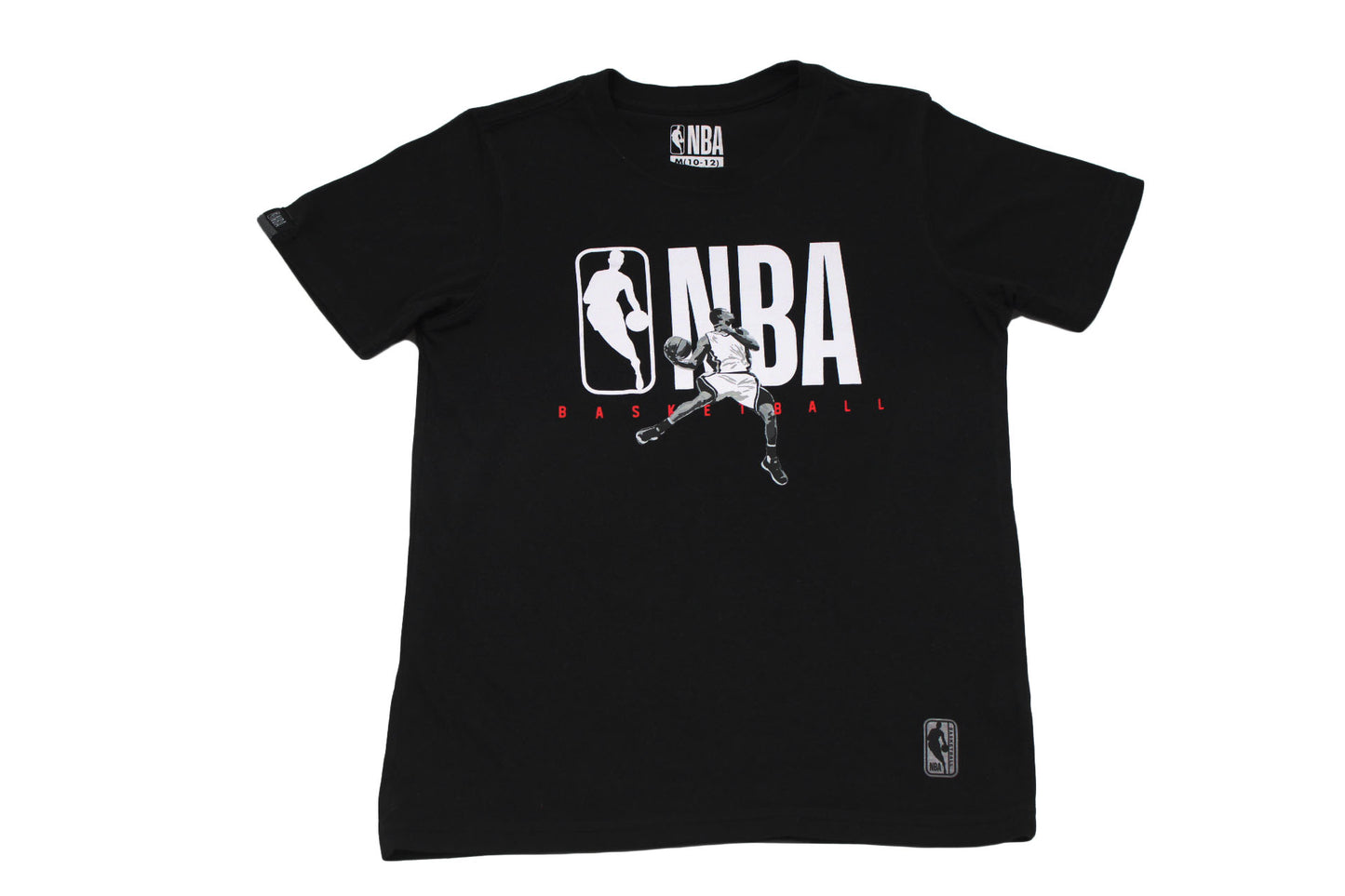 Big Boys Black Short Sleeve T-Shirt Size M 10-12 by NBA-Preowned