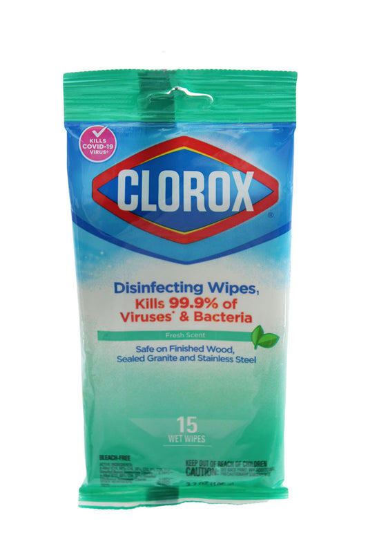 Disinfecting Wipes 15 Wet Wipes Fresh Scent