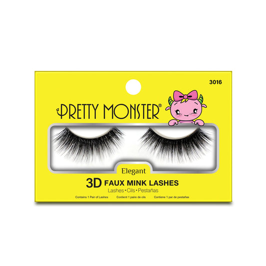 Pretty Monster Elegant 3D Faux Mink Lashes 3016