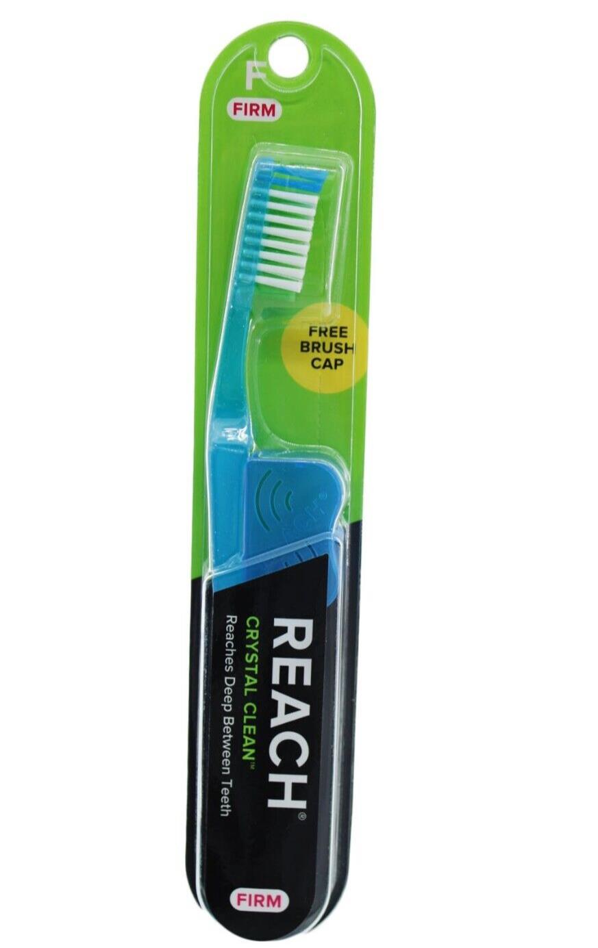 Toothbrush Reach Crystal Clean Firm Adult Toothbrush Blue