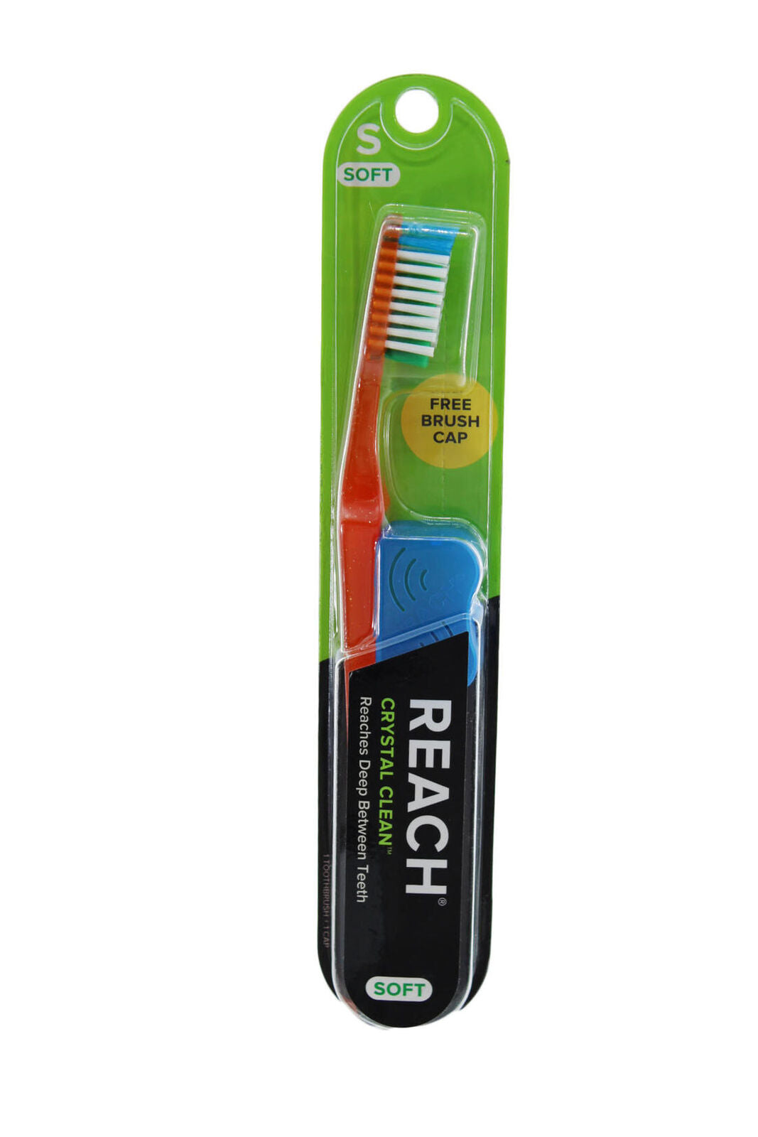 Toothbrush Reach Crystal Clean Soft Adult Toothbrush Orange