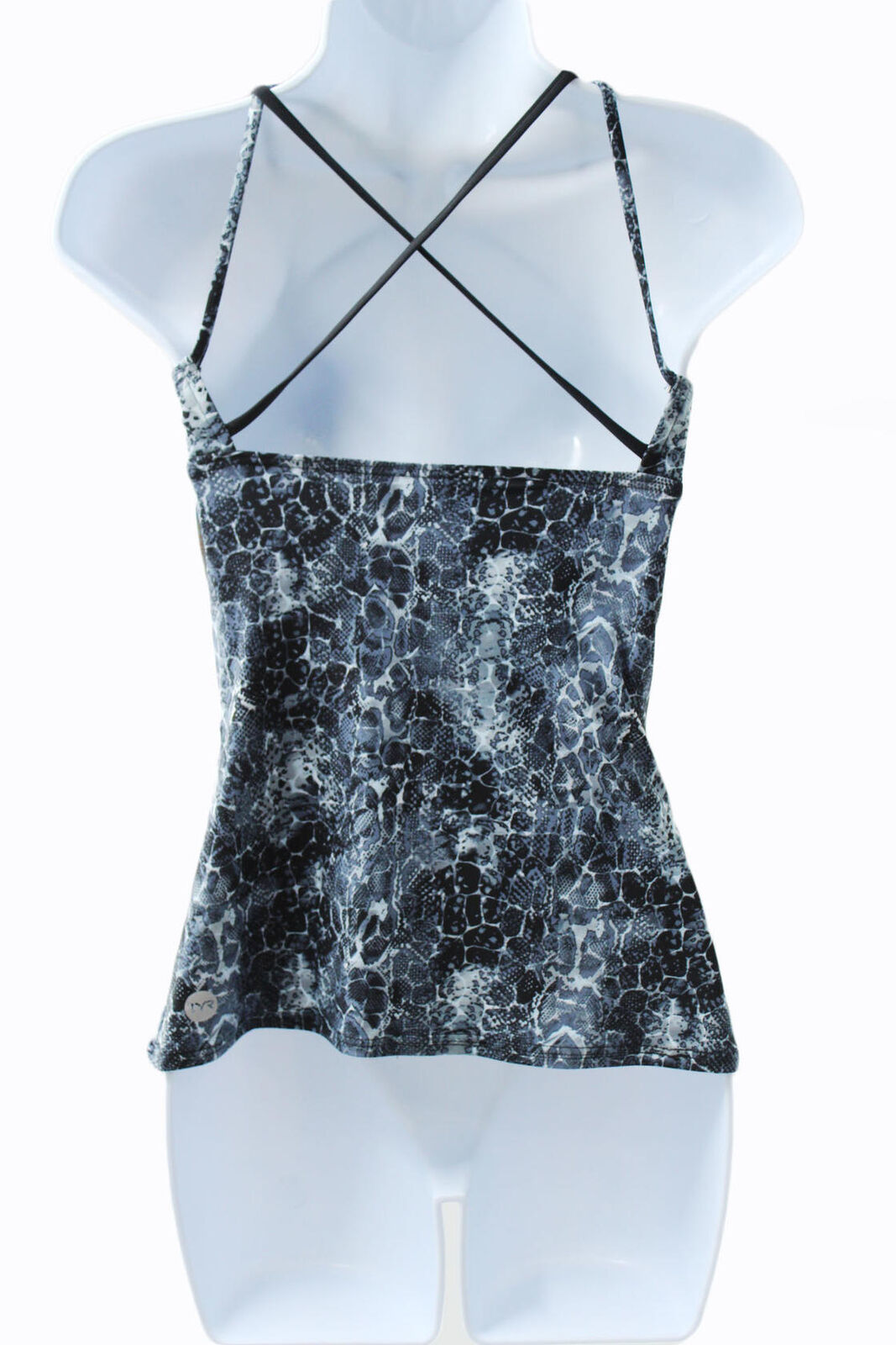 Bikini Top TYR Women's Serpiente Brook Tank Swimming Top Black X-Small 0-2
