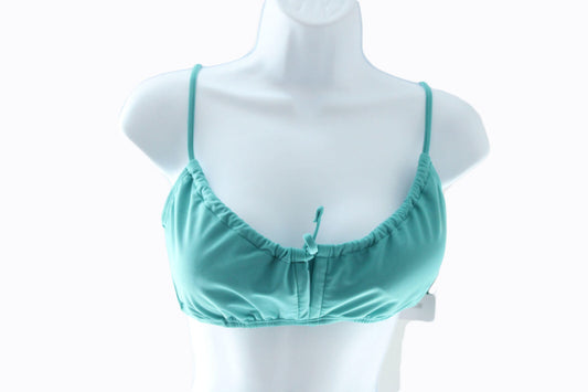 Women Bikini Time and Tru Women Keyhole Bikini Top Size Small 4-6 Teal