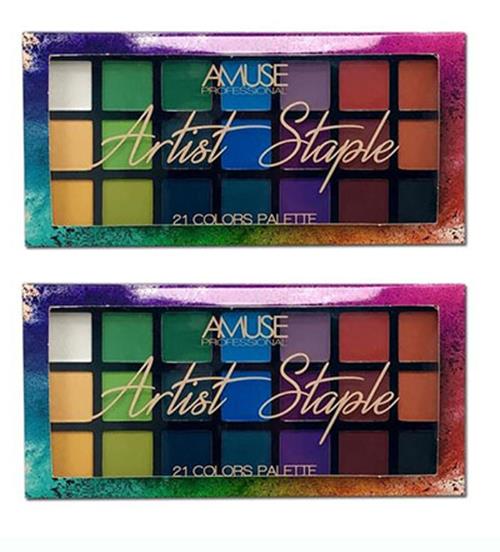 Eyeshadow Amuse Professional  Artist Staple 21 Colors 2 Pk