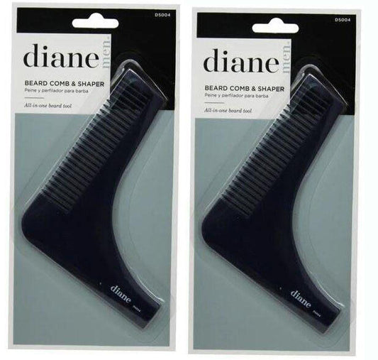 Beard Comb & Shaper Diane Beard Comb and Shaper 2 Pack