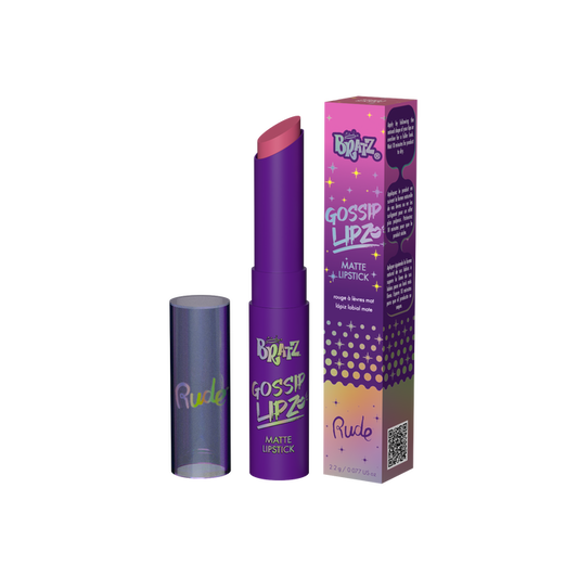 RUDE Bratz Gossip Lipz Matte Lipstick Sassy 0.077 oz