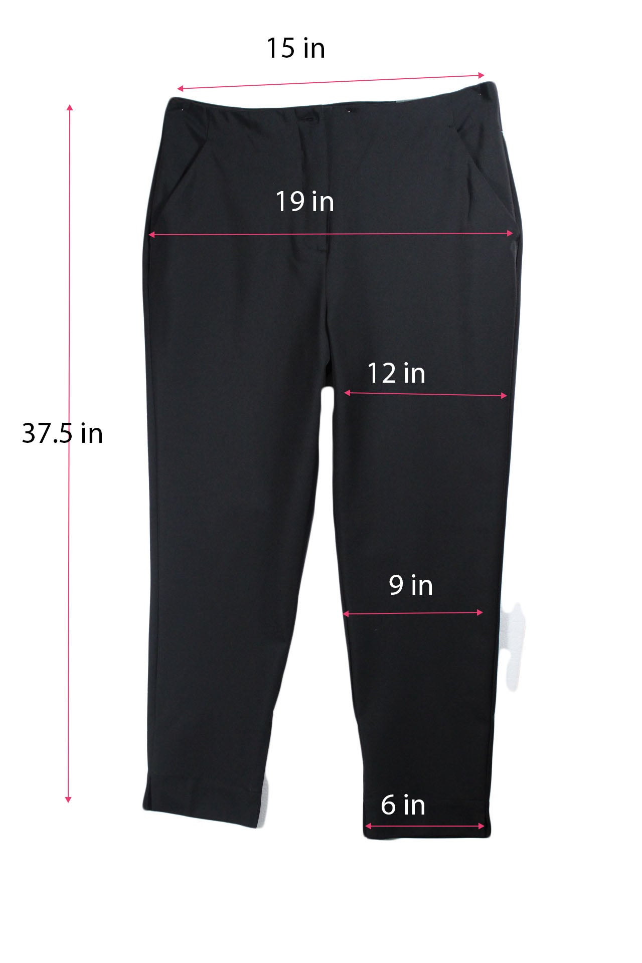 Women Pants Worthington Women Slim Ankle High Rise Pants Size 12 Black