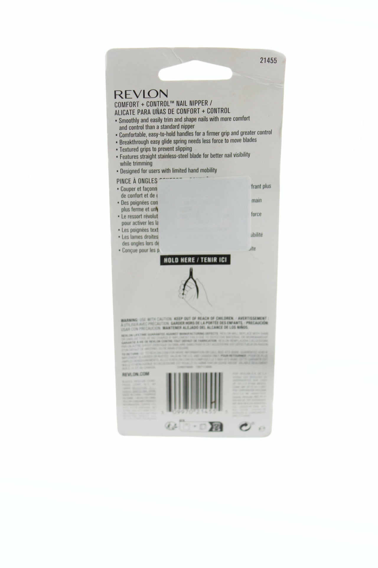 Nail Clipper Revlon Comfort + Control Nail Nipper Easy Glide Spring