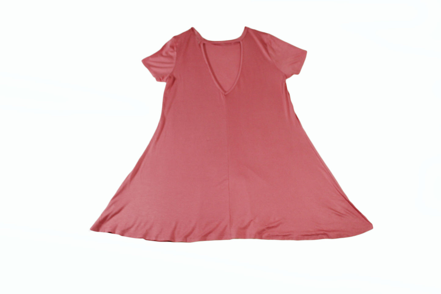 Women Top Love Cameron Women Open Back Tunic Size L Dusty Rose