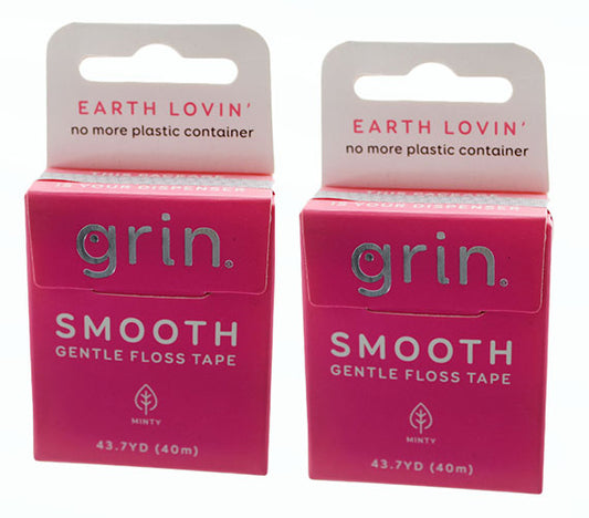 Dental Floss Grin Fine Floss Box 55 yd Pink 2 Pack