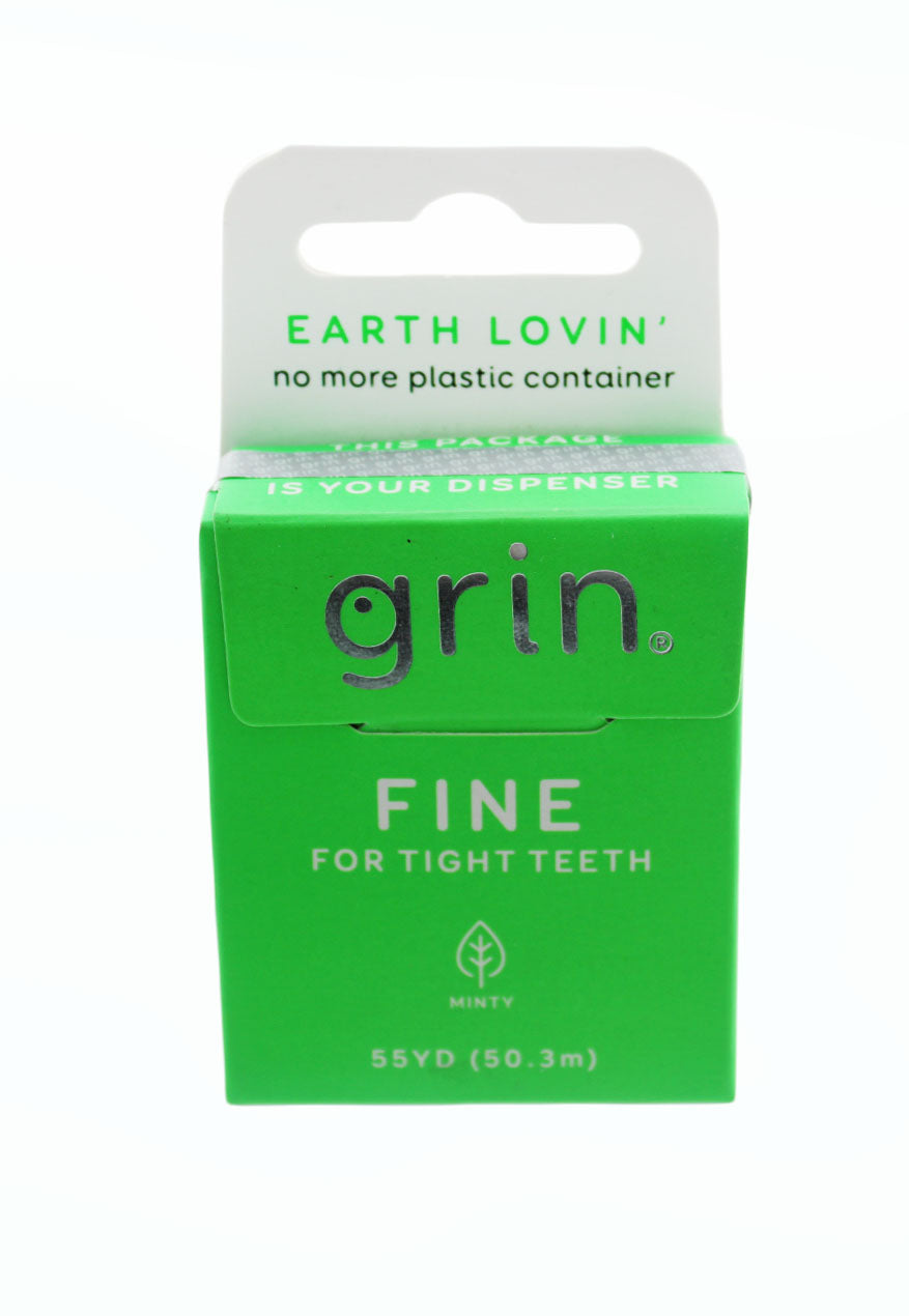 Dental Floss Grin Fine Floss Box 55 yd Green 2 Pack