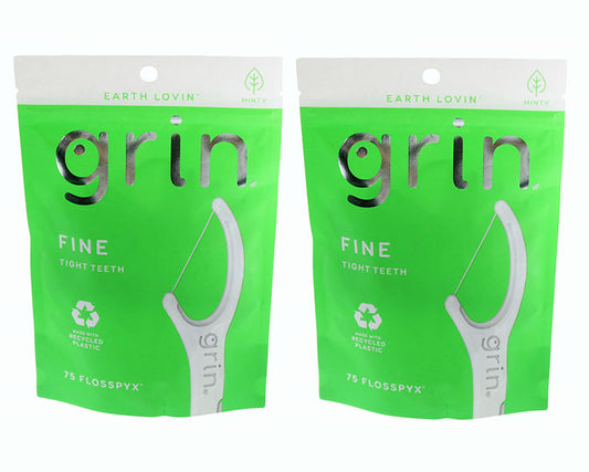 Dental Floss Grin Fine Flosspyx - 75 CT 2Pack