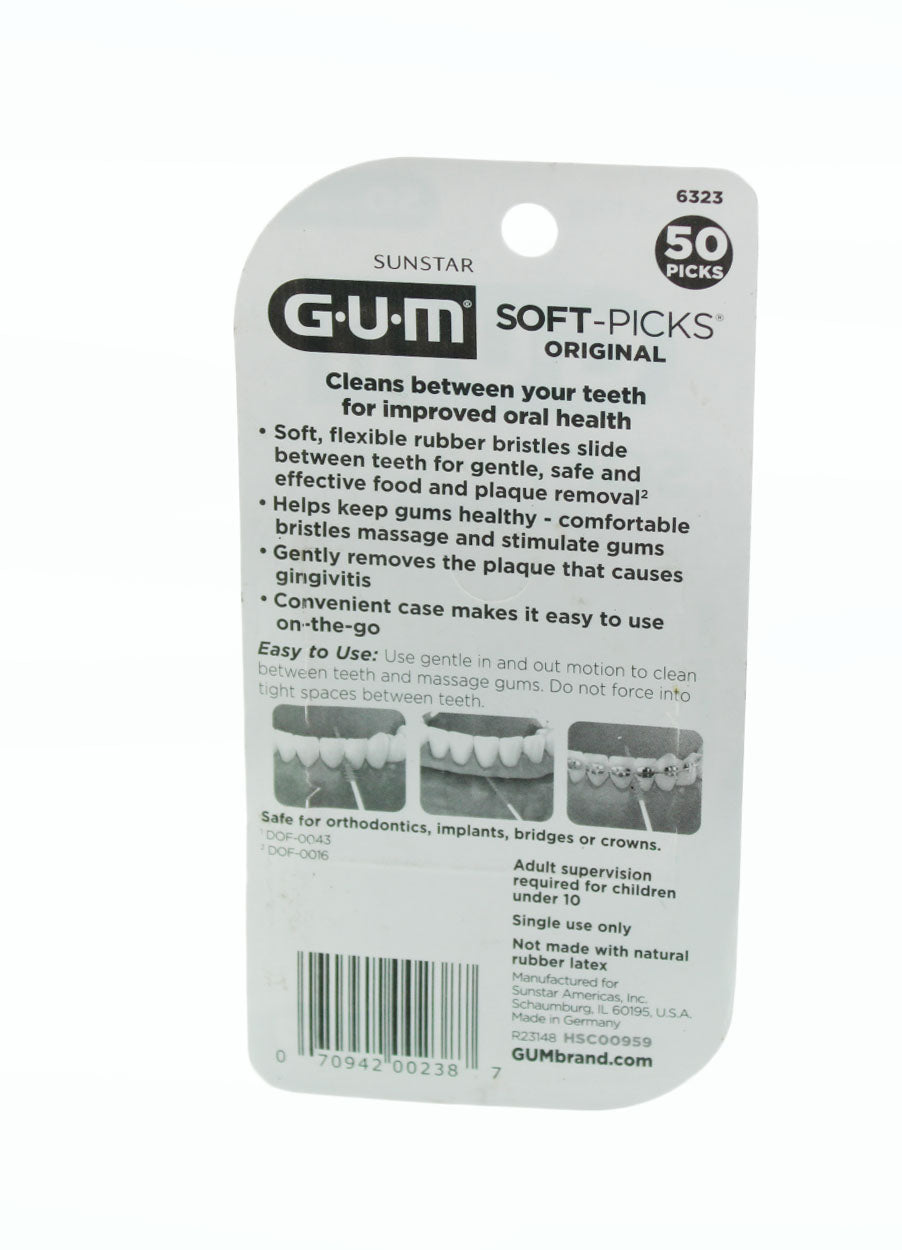 Dental Floss Gum Soft Picks - 50 Count 2 Pack