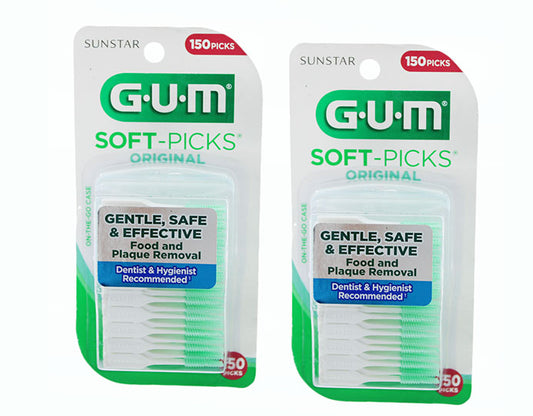 Dental Floss Gum Soft Picks - 150 Count 2 Pack