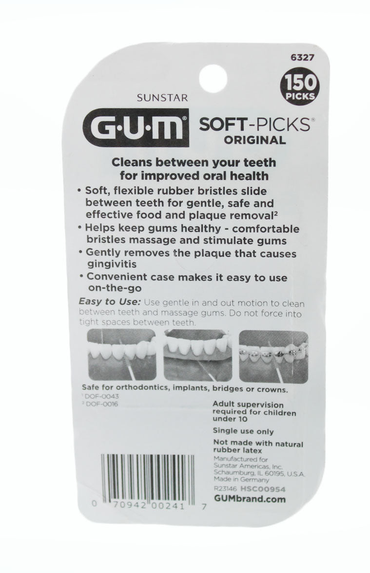 Dental Floss Gum Soft Picks - 150 Count 2 Pack