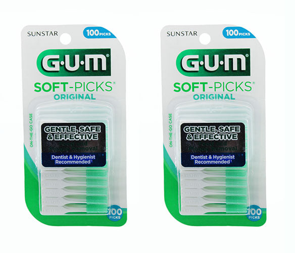 Dental Floss Gum Soft Picks - 100 Count 2 Pack