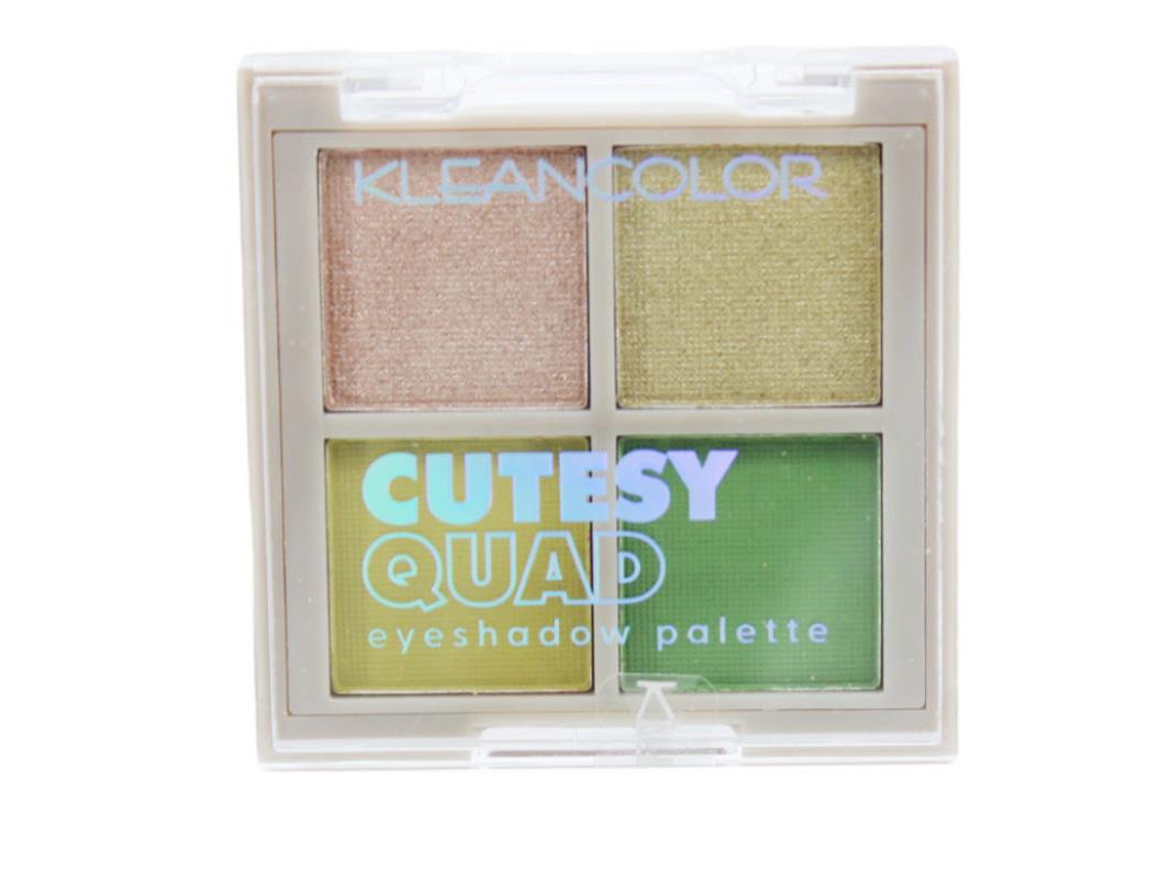 Eye Shadow KleanColor Cutesy Quad Eye Shadow Palette In 4 Colors Frosted Sage