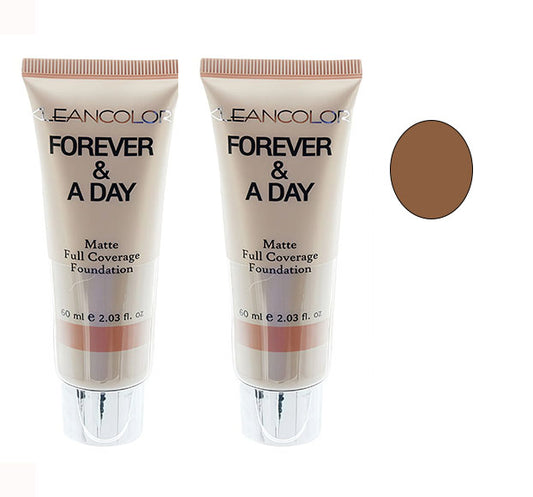 Foundation KLEANCOLOR Forever & A Day Matte Full Coverage Dark Chocolate 2 Pack