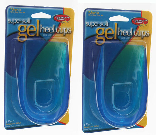 Men Heel Cup 2 Packs Comfort Star Men Heel Cups One Size