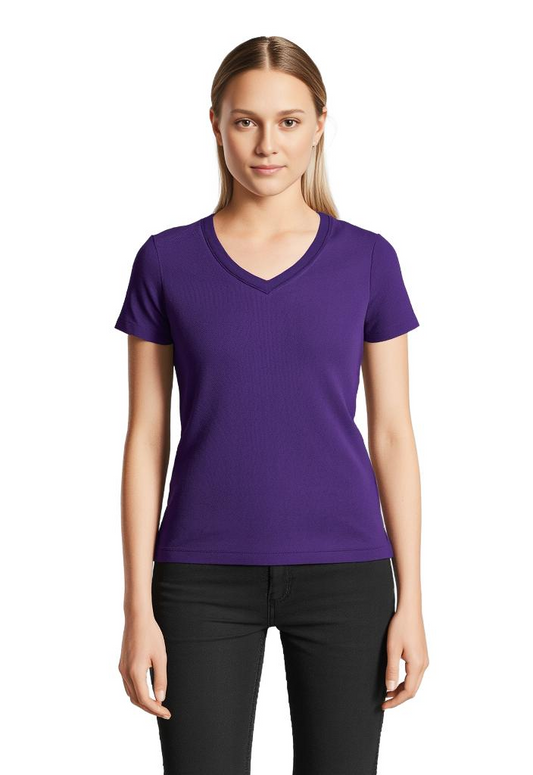 Women Top St Johns Bay Women Essential Tee Size M Purple